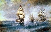 Ivan Aivazovsky Two Turkish Ships oil painting artist